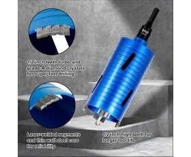 Mũi khoan rút lõi bê tông, gạch D30 x 150 mm